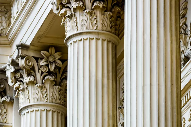 Pillars from the University building