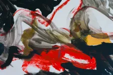 Painting in lively colours.