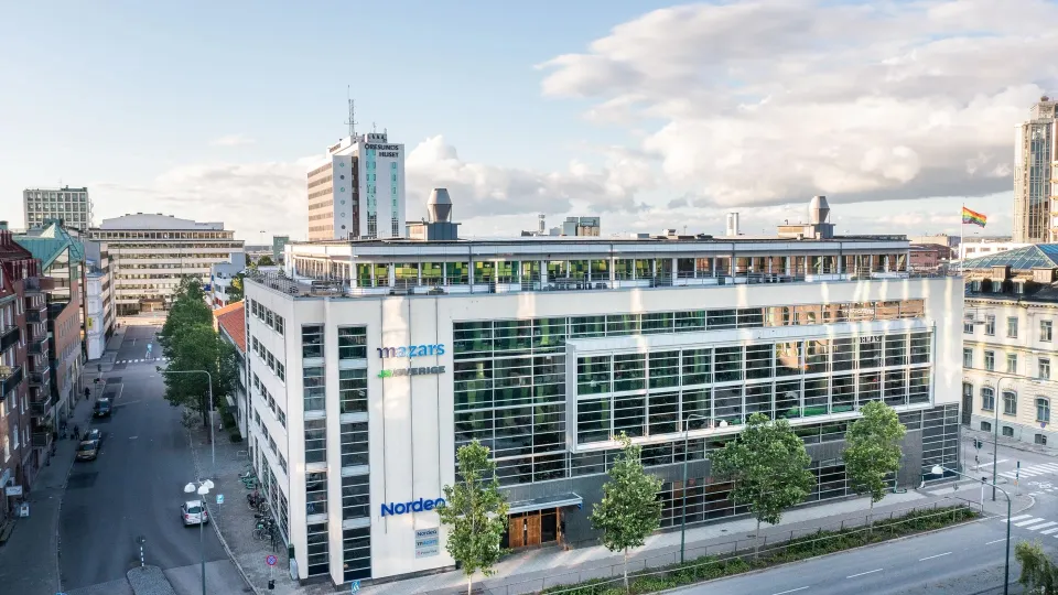 Picture of building in Malmö where Nordeas office is