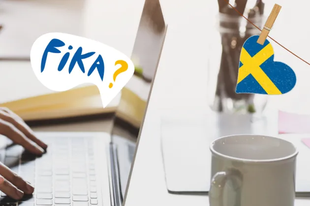 Person working in front of a computer. Foto.