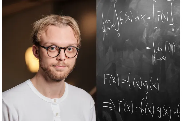 profile picture and black board