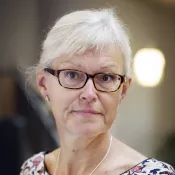 Portrait of Karin Andersson. Photo.