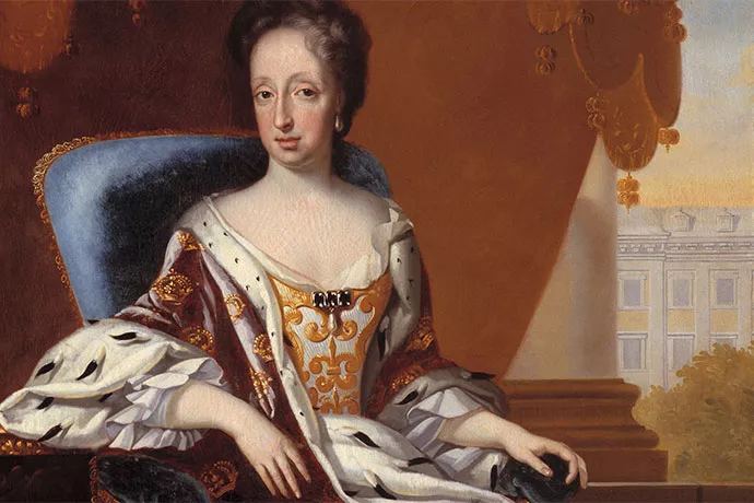 Oil painting of an lady from 1500 century. Painting