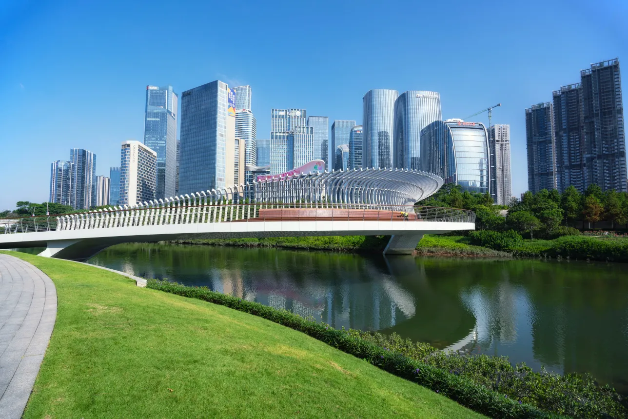 Futuristic skyline. Photo