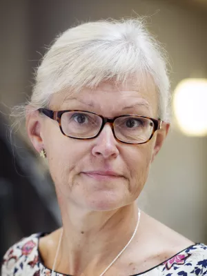 Portrait of Karin Andersson. Photo.