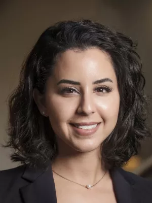 Portrait of Maryam Akhondipour. Photo.