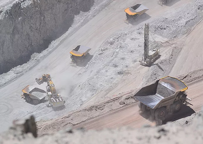 Chuquicamata, an open pit copper mine in today’s Chile.